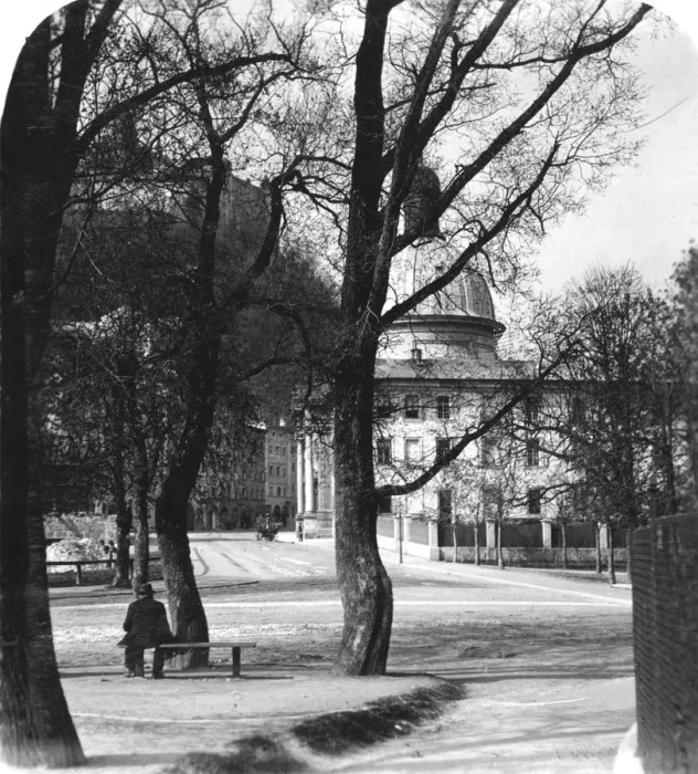Framed Print : Kajetanerplatz and the Hohensalzburg Fortress, Salzburg, Austria, c1900. Artist: Wurthle & Sons Framed Print : Kajetanerplatz and the Hohensalzburg Fortress, Salzburg, Austria, c1900. Artist: Wurthle & Sons