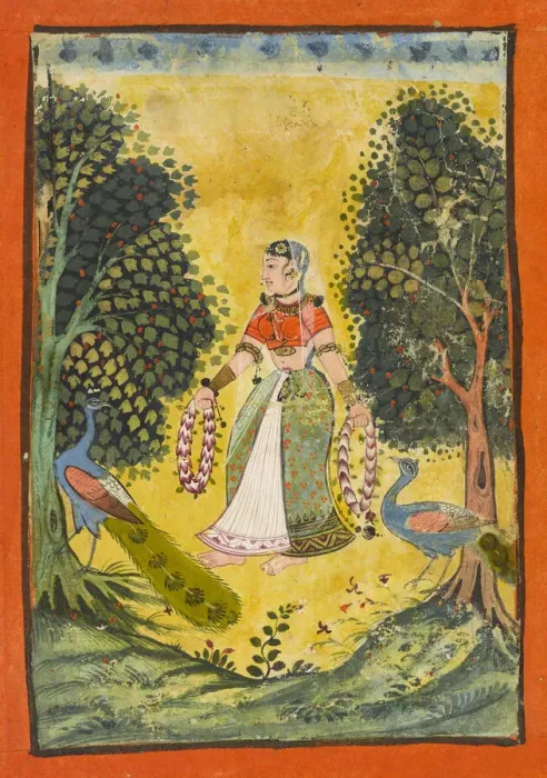 Framed Print : Kakubha Ragini, folio from a Ragamala, ca. 1630. Creator: Unknown Framed Print : Kakubha Ragini, folio from a Ragamala, ca. 1630. Creator: Unknown