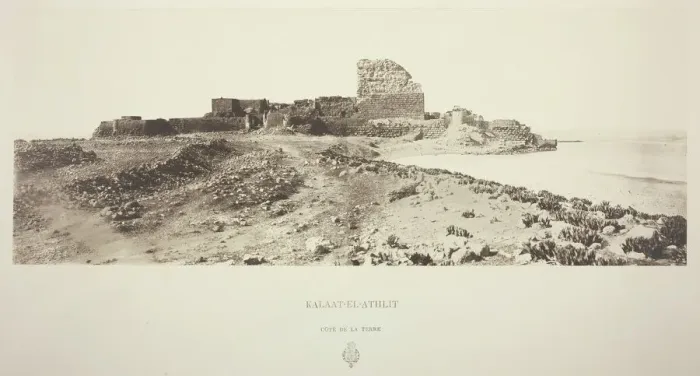 Framed Print : Kalaat-El-Athlit, Cotede la Terre, c. 1860. Creator: Louis de Clercq Framed Print : Kalaat-El-Athlit, Cotede la Terre, c. 1860. Creator: Louis de Clercq