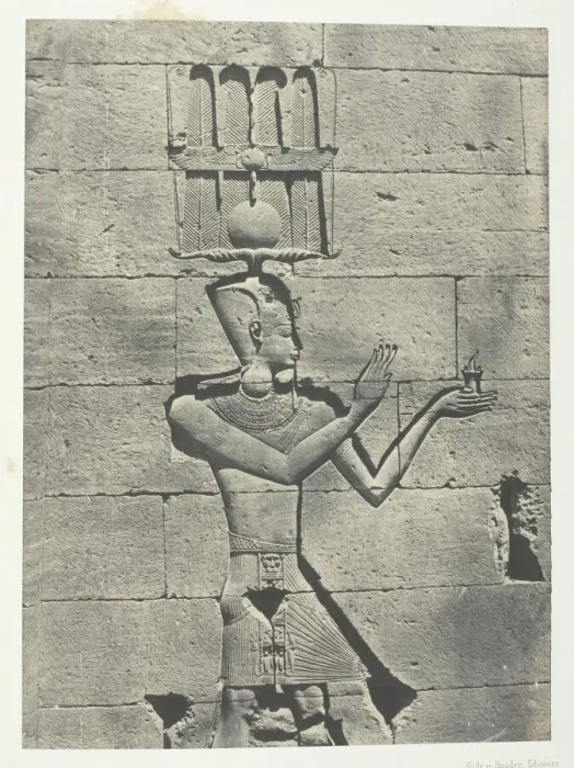Framed Print : Kalabscheh, Sculptures De La Facade Posterieure Du Temple;Nubie, 1849 / 51 Framed Print : Kalabscheh, Sculptures De La Facade Posterieure Du Temple;Nubie, 1849 / 51