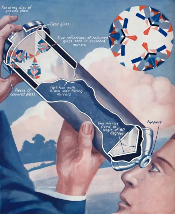 Framed Print : How The Kaleidoscope Makes Its Patterns, 1936 Framed Print : How The Kaleidoscope Makes Its Patterns, 1936