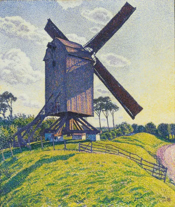 Framed Print : Kalf Mill in Knokke or Windmill in Flanders, 1894 Framed Print : Kalf Mill in Knokke or Windmill in Flanders, 1894