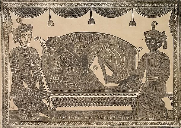 Kalighat Painting, 1800s. Creator: Shri Gobinda Chandra Roy