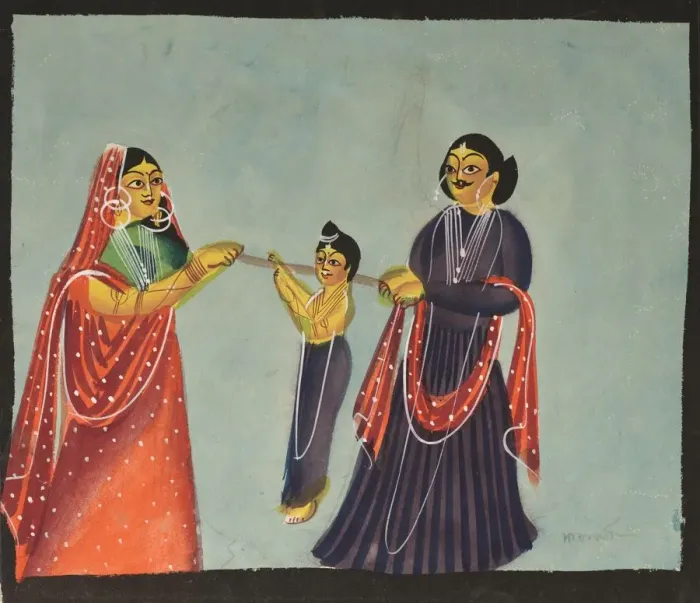 Framed Print : Kalighat Painting, 1800s. Creator: Unknown Framed Print : Kalighat Painting, 1800s. Creator: Unknown