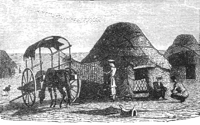 Framed Print : Kalmuck dwelling; The Caucasus, 1875 Creator: Unknown Framed Print : Kalmuck dwelling; The Caucasus, 1875 Creator: Unknown