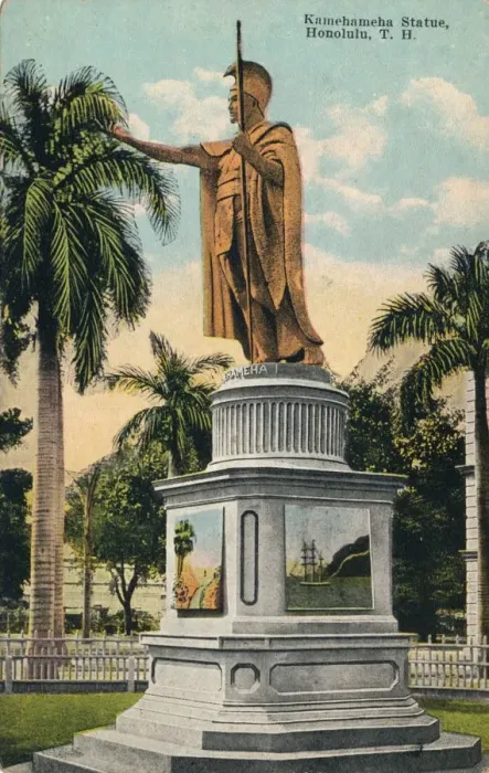 Framed Print : Kamehameha Statue, Honolulu, Hawaii, c1920 Framed Print : Kamehameha Statue, Honolulu, Hawaii, c1920