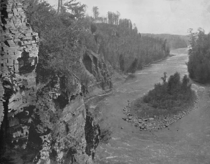 Framed Print : Kaministiquia River, below Kakabeka Falls, c1897. Creator: Unknown Framed Print : Kaministiquia River, below Kakabeka Falls, c1897. Creator: Unknown