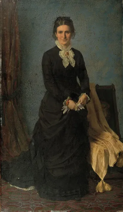 Framed Print : Kammerherreinde Caroline Amalie Meldahl, née Ræder, 1881. Creator: Jorgen Pedersen Roed Framed Print : Kammerherreinde Caroline Amalie Meldahl, née Ræder, 1881. Creator: Jorgen Pedersen Roed