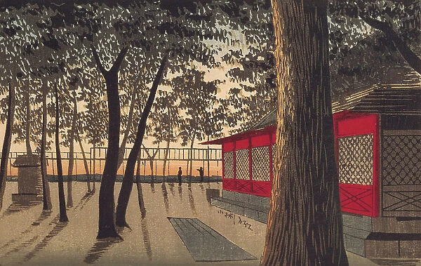 Kanda Shrine at Dawn, 1880. Creator: Kobayashi Kiyochika