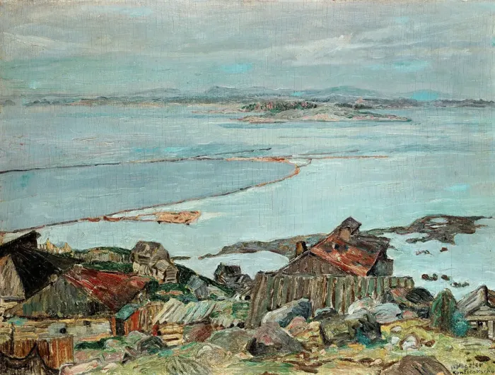 Framed Print : Kandalaksha, 1925. Creator: Vogeler, Heinrich (1872-1942) Framed Print : Kandalaksha, 1925. Creator: Vogeler, Heinrich (1872-1942)