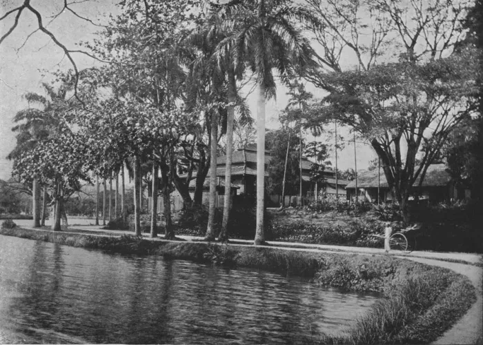 Framed Print : Kandy - A Picturesque Corner of the Lake, c1890, (1910). Artist: Alfred William Amandus Plate Framed Print : Kandy - A Picturesque Corner of the Lake, c1890, (1910). Artist: Alfred William Amandus Plate