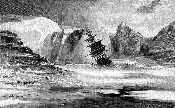 The Kane Expedition in the Ice of Smith Sound. Artist: Anonymous
