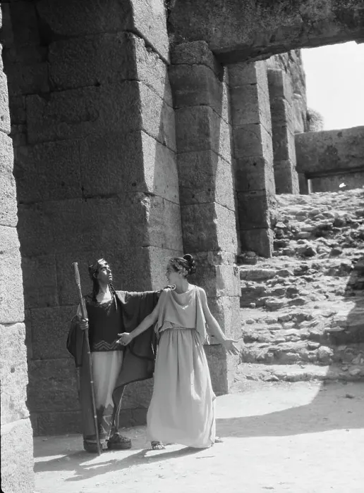 Framed Print : Kanellos dance group at ancient sites in Greece, 1929 Creator: Arnold Genthe Framed Print : Kanellos dance group at ancient sites in Greece, 1929 Creator: Arnold Genthe