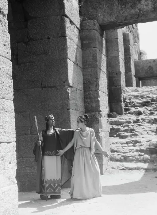 Framed Print : Kanellos dance group at ancient sites in Greece, 1929 Creator: Arnold Genthe Framed Print : Kanellos dance group at ancient sites in Greece, 1929 Creator: Arnold Genthe