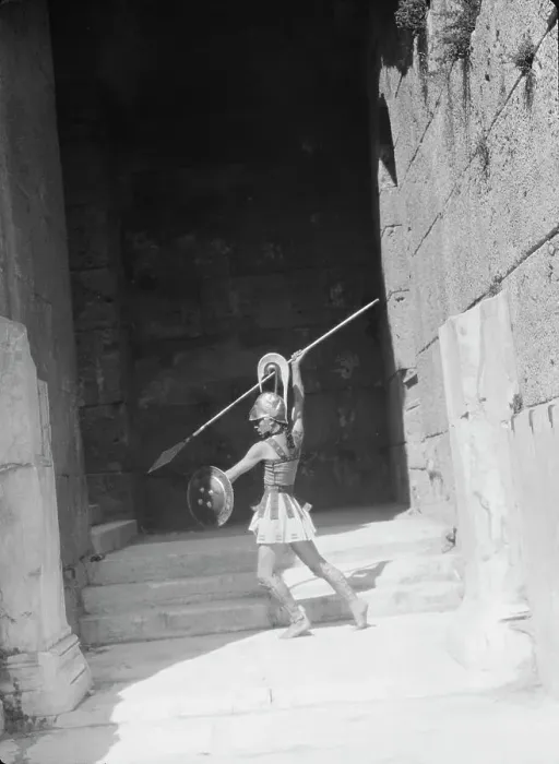 Framed Print : Kanellos dance group at ancient sites in Greece, 1929 Creator: Arnold Genthe Framed Print : Kanellos dance group at ancient sites in Greece, 1929 Creator: Arnold Genthe