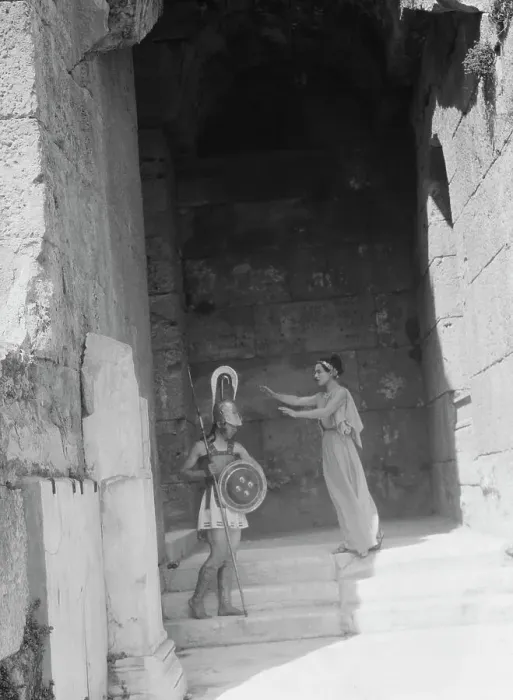 Framed Print : Kanellos dance group at ancient sites in Greece, 1929 Creator: Arnold Genthe Framed Print : Kanellos dance group at ancient sites in Greece, 1929 Creator: Arnold Genthe