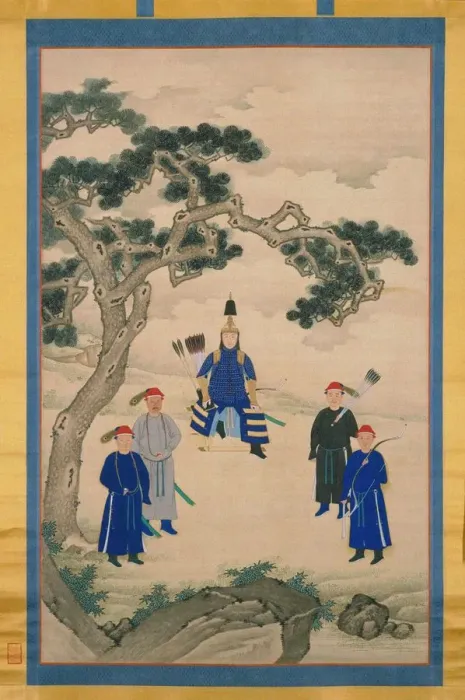 Framed Print : The Kangxi Emperor in Martial Attire. Hanging scroll, Second Half of the 17th cen Framed Print : The Kangxi Emperor in Martial Attire. Hanging scroll, Second Half of the 17th cen