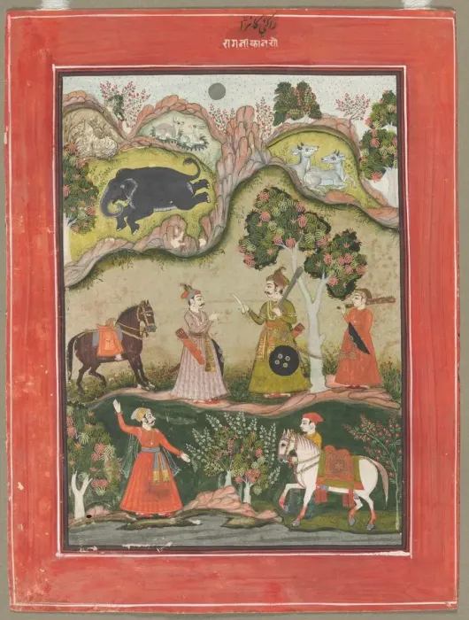 Framed Print : Kanhara Ragini: Song of Inspiration to Krishna for Killing the Elephant Demon... c Framed Print : Kanhara Ragini: Song of Inspiration to Krishna for Killing the Elephant Demon... c