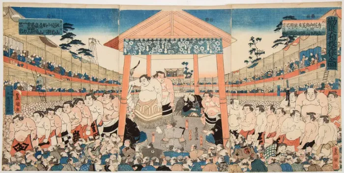 Framed Print : Kanjin Ozumo, c. 1850 Framed Print : Kanjin Ozumo, c. 1850