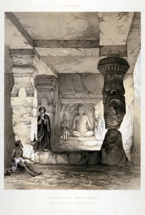 Framed Print : Kannari, Interior of a Small Vihara, India, 1845. Artist: Thomas Colman Dibdin Framed Print : Kannari, Interior of a Small Vihara, India, 1845. Artist: Thomas Colman Dibdin