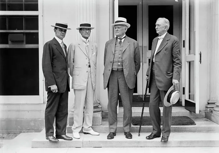 Framed Print : Kansas City Bankers, Charles S. Keith; R.A. Long; J.B. White; Sen. W.J. Stone of Mo. 1914. Creator: Harris & Ewing. Kansas City Bankers, Charles S. Keith; R.A. Long; J.B. White; Sen. W.J. Stone of Mo. 1914. Creator: Harris & Ewing Framed Print : Kansas City Bankers, Charles S. Keith; R.A. Long; J.B. White; Sen. W.J. Stone of Mo. 1914. Creator: Harris & Ewing. Kansas City Bankers, Charles S. Keith; R.A. Long; J.B. White; Sen. W.J. Stone of Mo. 1914. Creator: Harris & Ewing