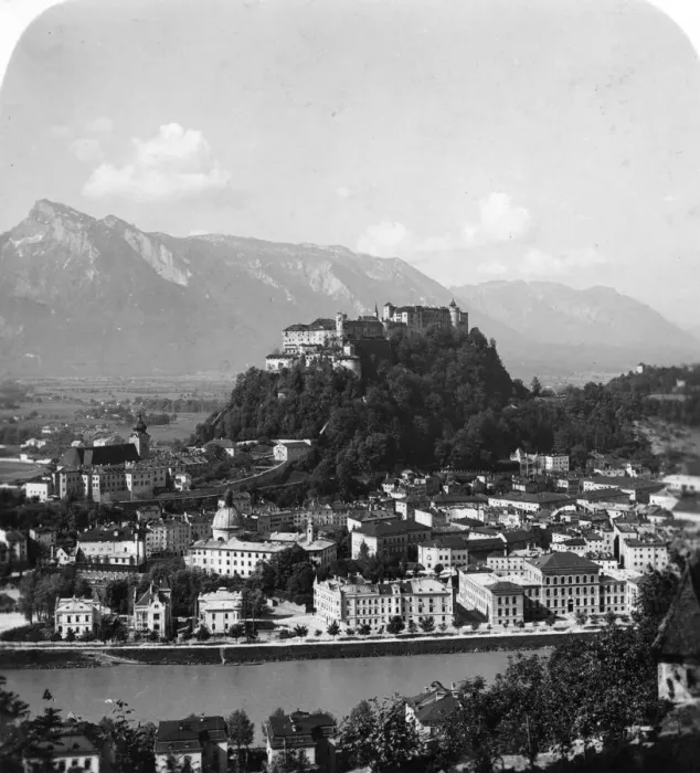 Framed Print : The Kapuzinerberg, Salzburg, Austria, c1900. Artist: Wurthle & Sons Framed Print : The Kapuzinerberg, Salzburg, Austria, c1900. Artist: Wurthle & Sons