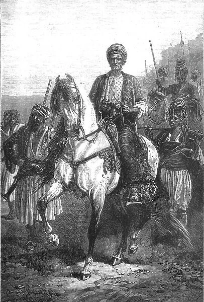 Kara Fatima, the Kurdish princess, and her suite; Journeyings in Mesopotamia, 1875. Creator: Unknown