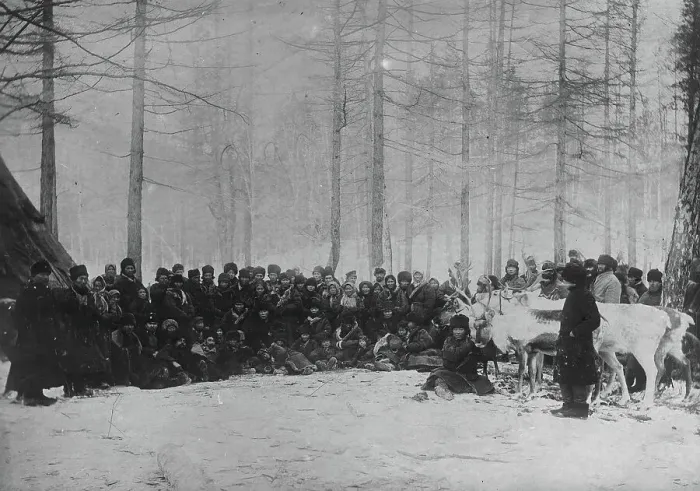 Framed Print : Karagasy near Nizhneudinsk on Suglan, 1895-1939. Creator: L Veniukov Framed Print : Karagasy near Nizhneudinsk on Suglan, 1895-1939. Creator: L Veniukov