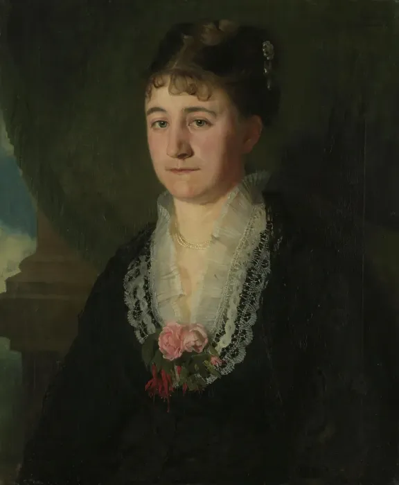 Framed Print : Karen Nielsen, f. Wedel Jarlsberg, 1876. Creator: Harriet Backer Framed Print : Karen Nielsen, f. Wedel Jarlsberg, 1876. Creator: Harriet Backer