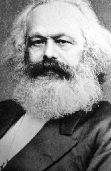 Karl Marx, German political, social and economic theorist, 19th century
