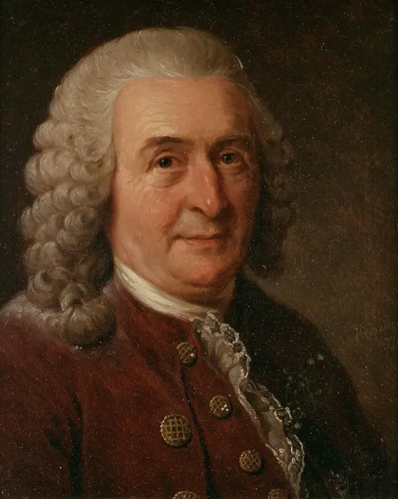 Framed Print : Karl von Linné, 1707-1778, 1827. Creator: Johan Gustaf Sandberg