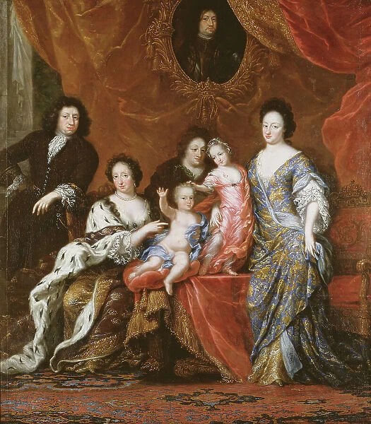 Karl XI, 1655-1697, King of Sweden with family, between 1686 and 1687. Creator: David Klocker Ehrenstrahl