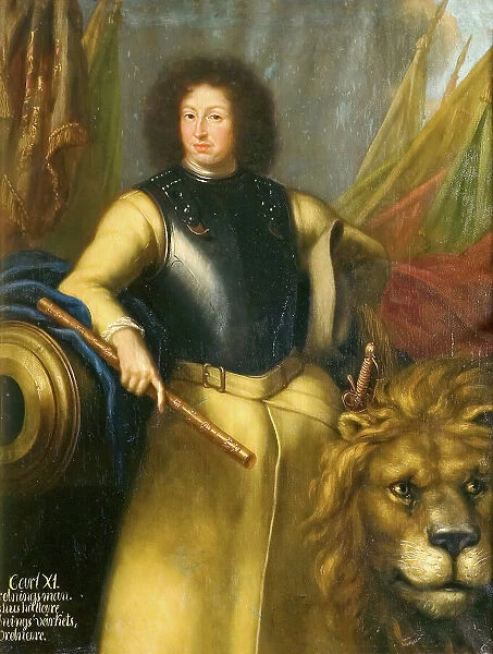 Karl XI, 1655-1697, King of Sweden Palatine Count of Zweibrücken, 1689. Creator: David Klocker Ehrenstrahl