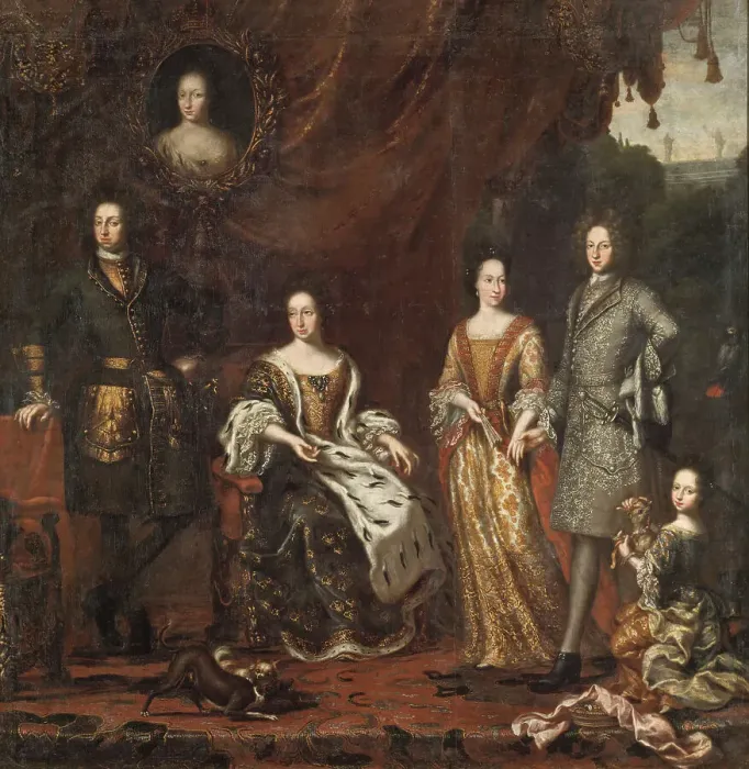 Framed Print : Karl XI King of Sweden with family, 1697. Creator: David Klocker Ehrenstrahl Framed Print : Karl XI King of Sweden with family, 1697. Creator: David Klocker Ehrenstrahl