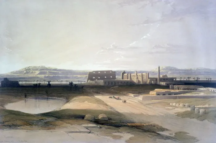 Framed Print : Karnac, 19th century. Artist: David Roberts Framed Print : Karnac, 19th century. Artist: David Roberts