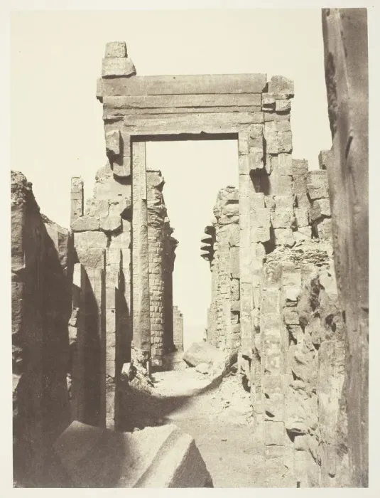 Framed Print : Karnac, Grande Allee du Milieu des Ruines, Prise de l est, 1859 / 60 Framed Print : Karnac, Grande Allee du Milieu des Ruines, Prise de l est, 1859 / 60