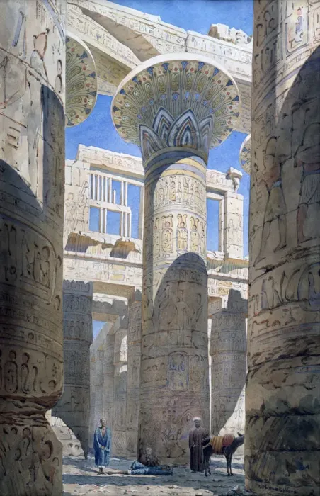 Framed Print : Karnak, c1866. Artist: Richard Phene Spiers Framed Print : Karnak, c1866. Artist: Richard Phene Spiers