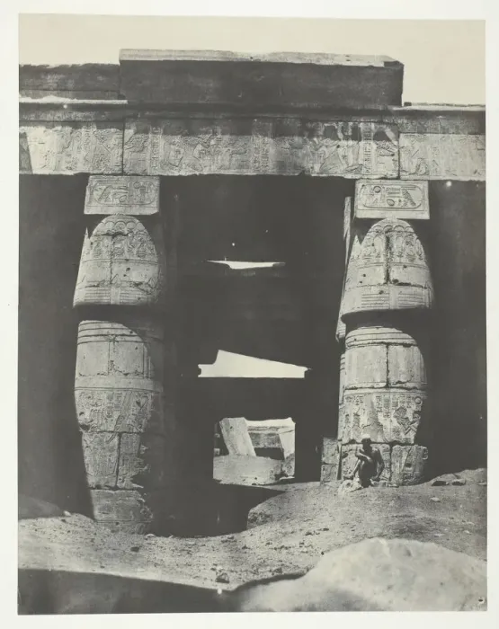Framed Print : Karnak, Portique du Temple de Khons;Thebes, 1849 / 51, printed 1852 Framed Print : Karnak, Portique du Temple de Khons;Thebes, 1849 / 51, printed 1852