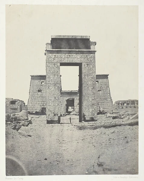 Karnak, Propylone du Temple de Khons;Thebes, 1849  /  51, printed 1852