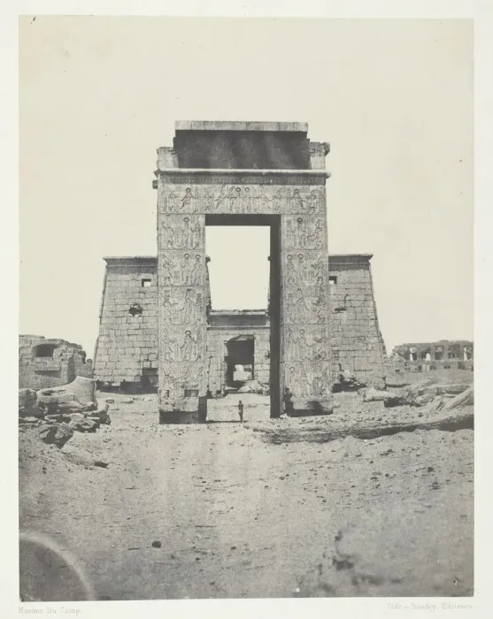 Framed Print : Karnak, Propylone du Temple de Khons;Thebes, 1849 / 51, printed 1852 Framed Print : Karnak, Propylone du Temple de Khons;Thebes, 1849 / 51, printed 1852
