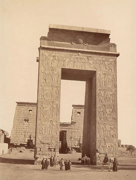 Karnak. Pylone de Ptolomee, 1880s. Creator: Unknown