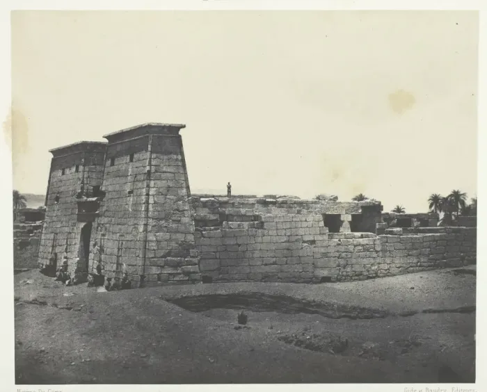 Framed Print : Karnak, Temple de Khons;Thebes, 1849 / 51, printed 1852. Creator: Maxime du Camp Framed Print : Karnak, Temple de Khons;Thebes, 1849 / 51, printed 1852. Creator: Maxime du Camp
