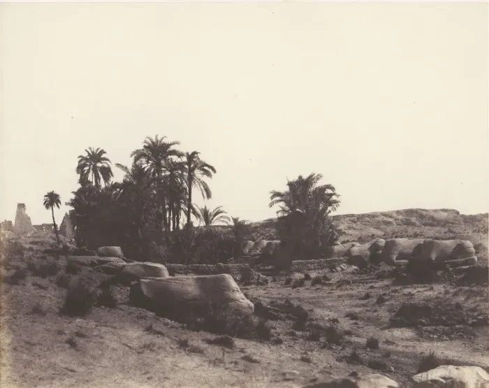 Framed Print : Karnak (Thebes), Avenue de Sphinx - Vue Generale Prise du Point G, 1851-52 Framed Print : Karnak (Thebes), Avenue de Sphinx - Vue Generale Prise du Point G, 1851-52