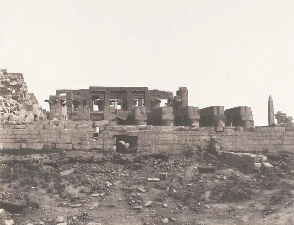 Karnak (Thebes), Enciente du Palais Vue du Point H, 1851-52, printed 1853-54