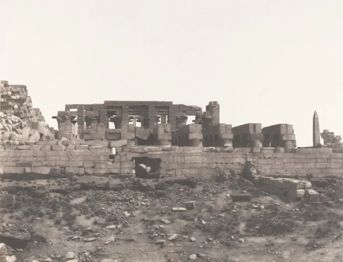 Framed Print : Karnak (Thebes), Enciente du Palais Vue du Point H, 1851-52, printed 1853-54 Framed Print : Karnak (Thebes), Enciente du Palais Vue du Point H, 1851-52, printed 1853-54