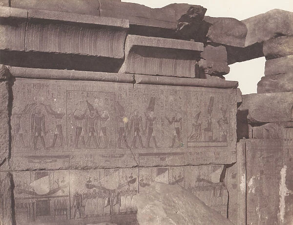 Karnak (Thebes), Palais - Construction de Granit - Decoration Sculptee