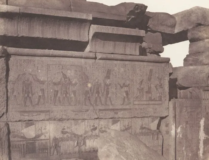 Framed Print : Karnak (Thebes), Palais - Construction de Granit - Decoration Sculptee Framed Print : Karnak (Thebes), Palais - Construction de Granit - Decoration Sculptee