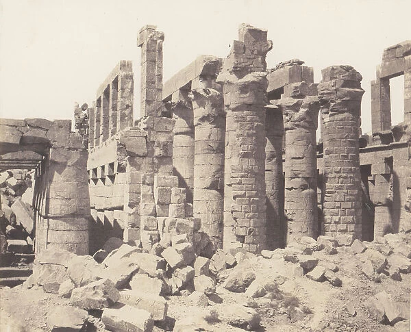 Karnak (Thebes), Palais - Salle Hypostyle - Vue Generale Prise du Point Q