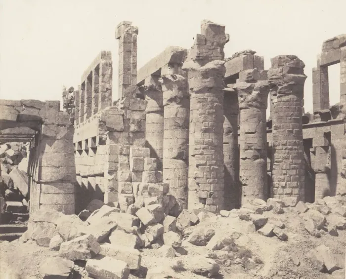 Framed Print : Karnak (Thebes), Palais - Salle Hypostyle - Vue Generale Prise du Point Q Framed Print : Karnak (Thebes), Palais - Salle Hypostyle - Vue Generale Prise du Point Q