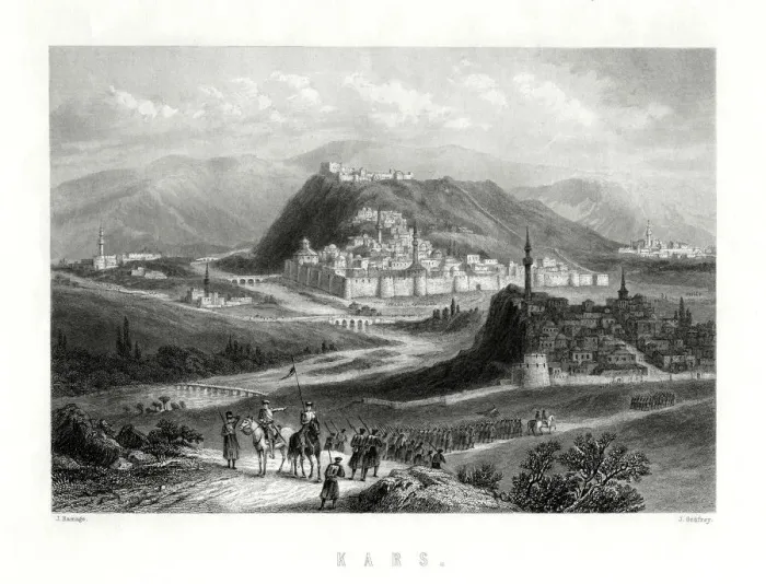 Framed Print : Kars, Turkey, 19th century. Artist: J Godfrey Framed Print : Kars, Turkey, 19th century. Artist: J Godfrey